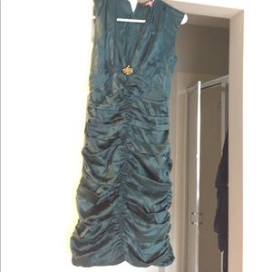 Emerald Roberto Cavalli cocktail dress